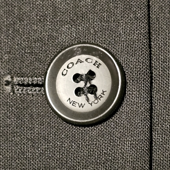 COACH Wool Three Button Blazer Size 8 - Picture 8 of 12